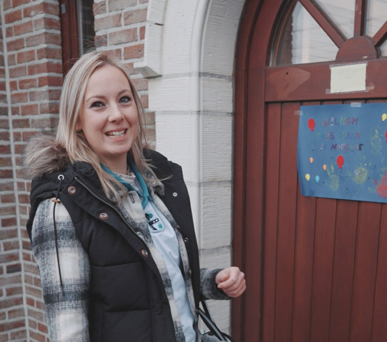 video verzorgende aan het woord afspelen